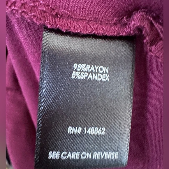 Torrid Burgundy Purple Jersey Mock Neck Bodycon Midi Dress Size: 1X - Picture 6 of 8